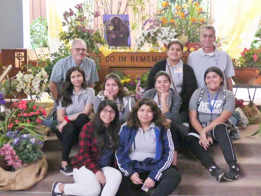 San Bernardino High School students make a sanctuary garden